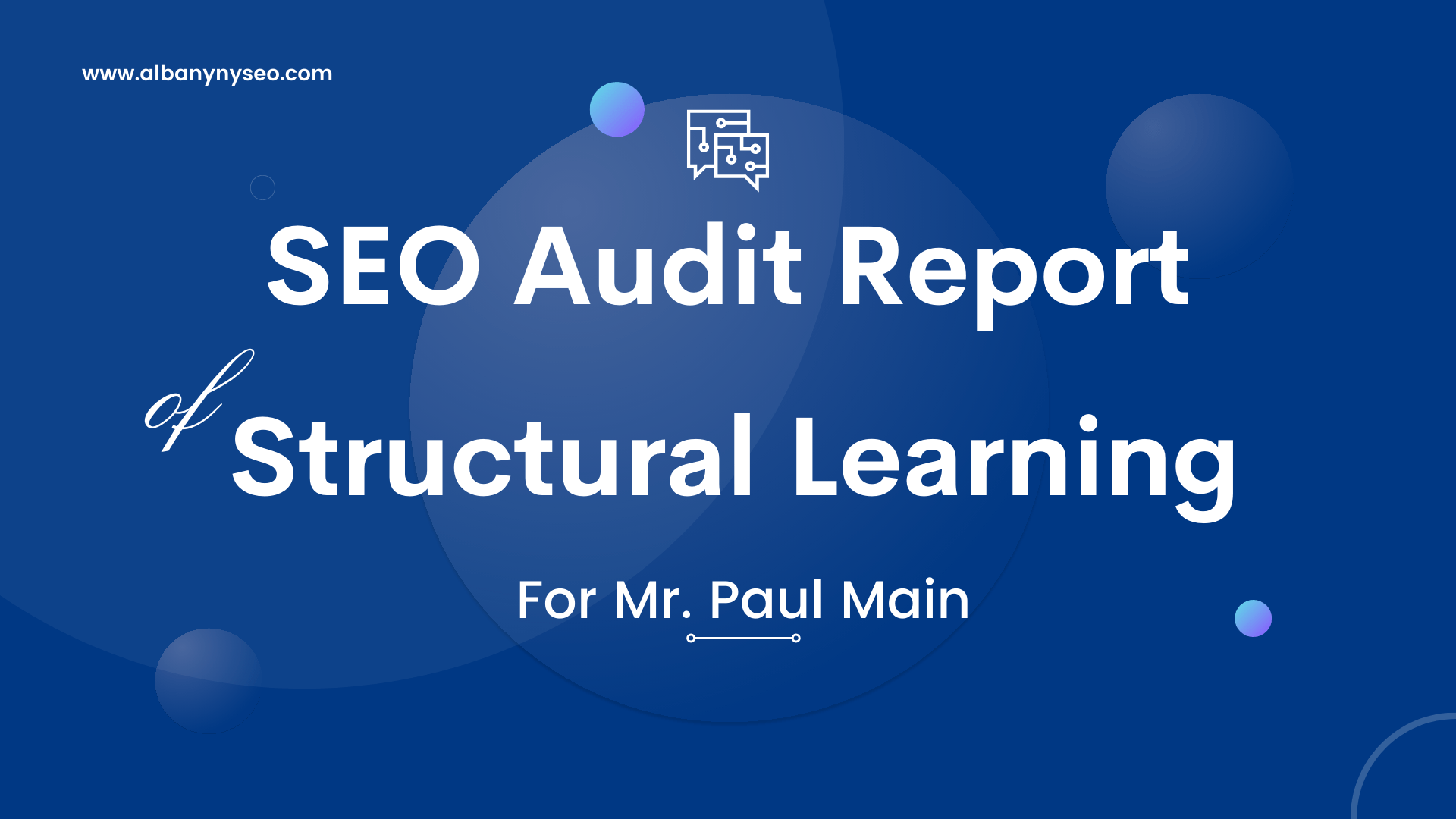 SEO Audit Report of Structural Learning website By albanynyseo